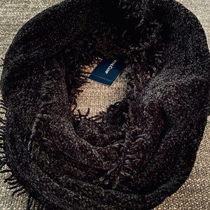 Super Soft Chenille Charter Club Infinity Scarf Black**NWT